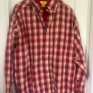 Duck Head Red Plaid Casual Button Down Shirt